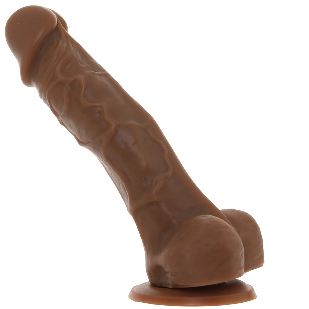 Colours Pleasures 5 Inch Silicone Dildo in Brown - Image 3