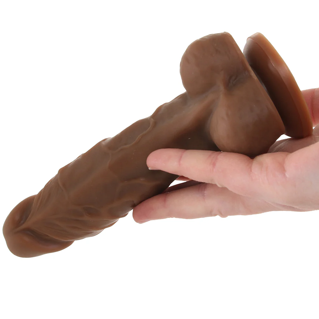 Colours Pleasures 5 Inch Silicone Dildo in Brown - Image 4