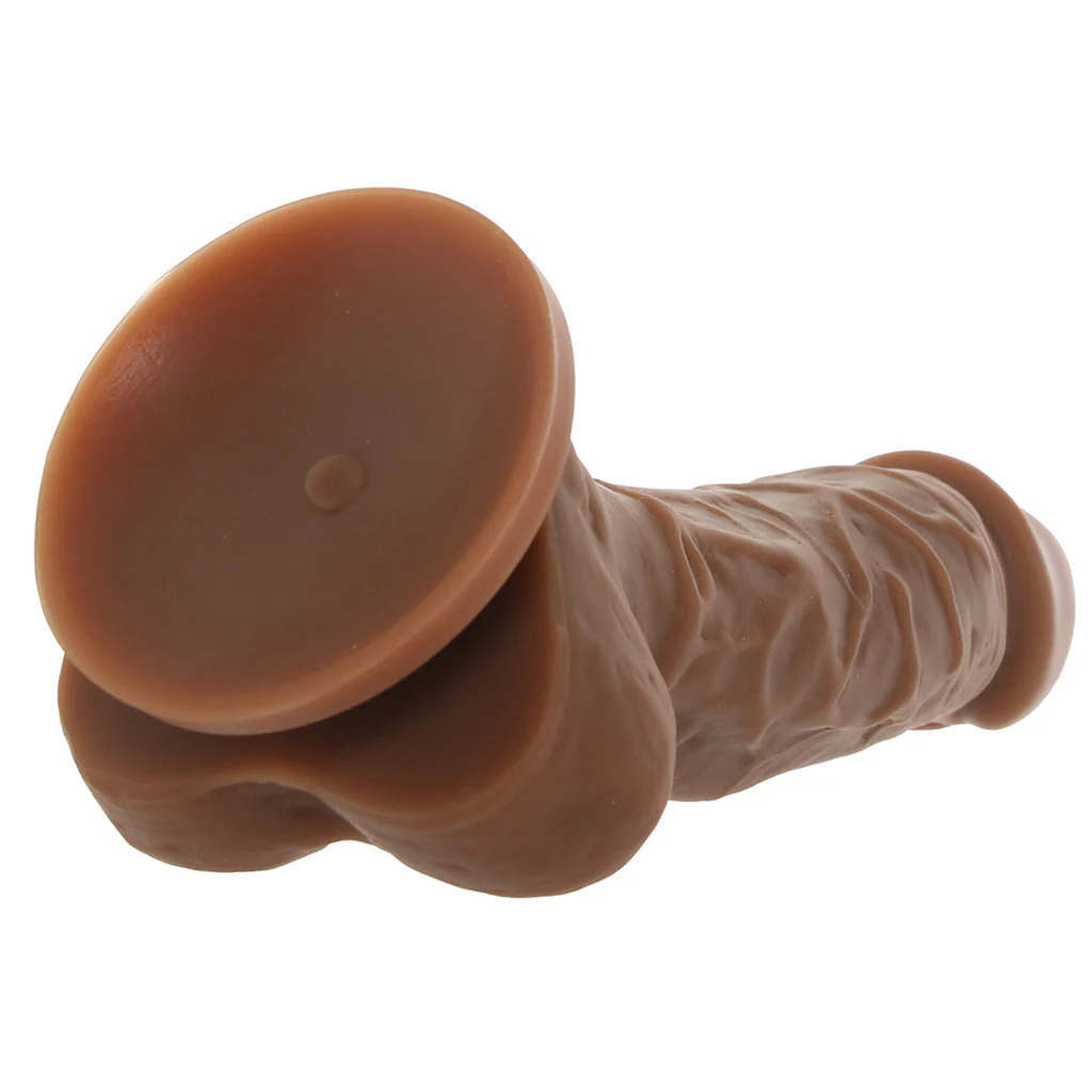 Colours Pleasures 5 Inch Silicone Dildo in Brown - Image 5